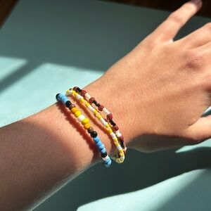 Handmade Colorful bracelet stack
